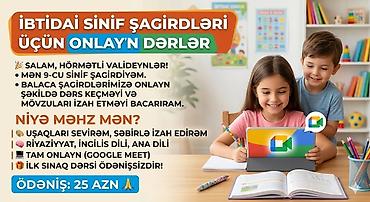 sadə şəkillər: Məktəbəqədər və ibtidai sinif hazırlığı, Azərbaycan dili, Onlayn — 1