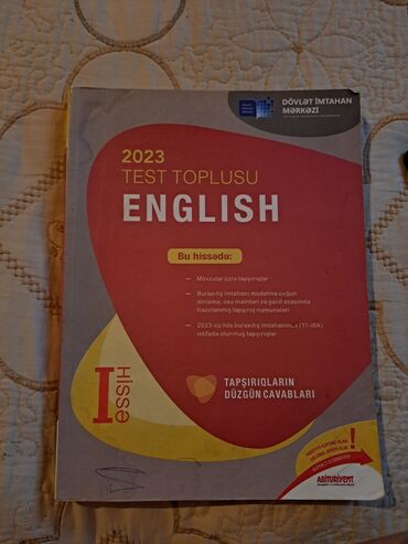 İngilis dili Testlər 11-ci sinif, DİM, 1-ci hissə, 2023 il