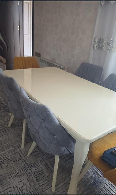 Masa dəsti 6stulla satılır 550₼. ideal vəziyyətidədi. ünvan Sulutəpə