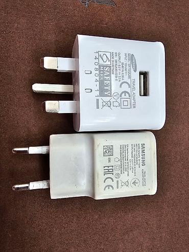 Зарядные устройства: Usb зарядка Samsung по 500сом Apple по 1000сом original оригинал одна — 5