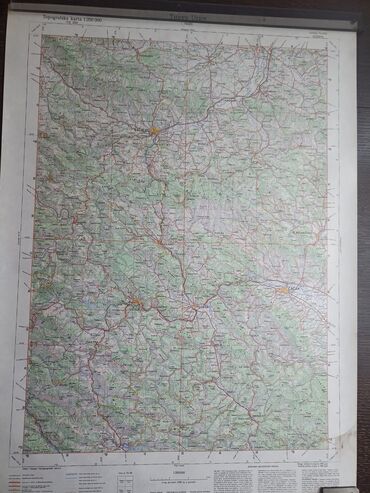 Ostali predmeti za umetnost i kolekcionarstvo: Vojne topografske karte sa slike,iz perioda JNA,11 komada na stanju — 2