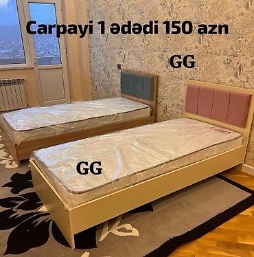 Tək nəfərlik çarpayı - Ölçü: standart tək nəfərlik - Material