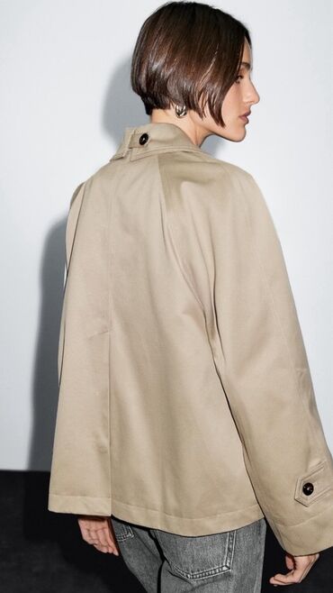 Mantili: M, Novo, Sa postavom, Jednobojni, bоја - Bež — 5