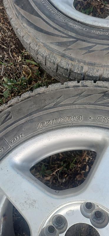 скутер ош: Дөңгөлөктөр монтажда 165 / 70 / R 14, Кыш, Жаңы, Комплект, Жеңил коммерциялык транспорт (C/LT), Куйма, тешиктери - 4 — 4
