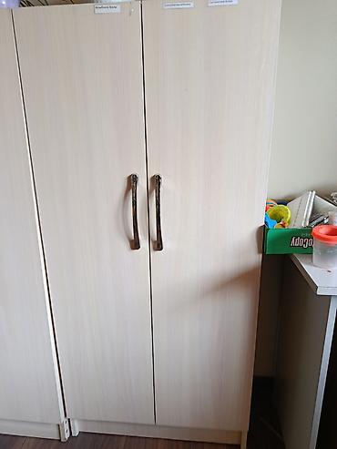 бежевый коричневый: Шифоньер, шкаф для одежды, Б/у, Прямой, ЛДСП — 3