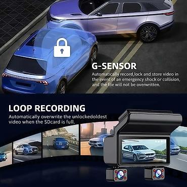 Avtoelektronika: Videoreqistratorlar, Yeni, Zərbə sensoru ilə, Globex, >256 gb, Çin, Pulsuz çatdırılma — 9