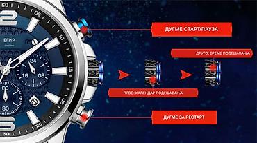 Ručni satovi: Nov ručni sat od nerdjajućeg čelika. Ima funkcionalne hronografe — 13