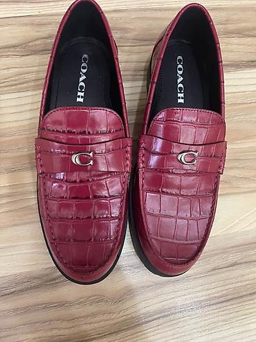 COACH qadın loafersi - Model: Klassik penny loafer - Rəng: Tünd — 3