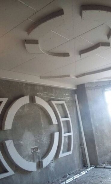 Malyar işləri: Hər növ Alcipan işləri görülür. Düz sadə tavan. Ara kəsmə divar — 27