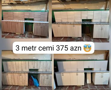 madeyra metbex stol stullari: Metbex mebeli bir basa anbardan satis 3 metr 375 azn catdirilma