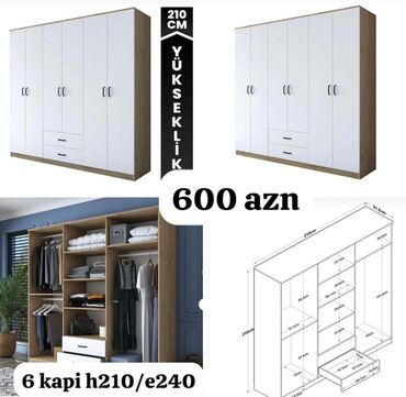 Dolablar: Yeni, Açılan, 4 qapılı Düz dolab, Qarderob, paltar dolabı, Azərbaycan -da lalafo.az — 6 Dolablar: Yeni, Açılan, 4 qapılı Düz dolab, Qarderob, paltar dolabı, Azərbaycan — 6