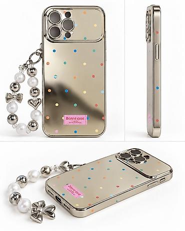 grejaci za usi: Maska za iPhone 13 Pro Max – Bonne Case “Lucky” - Dizajn: ogledalo — 1
