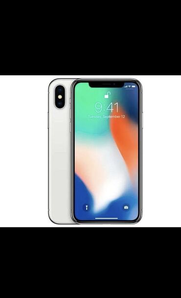 телефоны apple: IPhone X, Б/у, 64 ГБ, Black Titanium, Защитное стекло, Чехол, 100 %