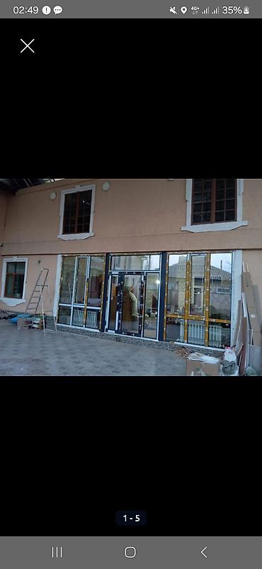 Готовые пластиковые окна: Пластик эшик терезелер МОСКИТНЫЕ СЕТКИ термо тёплая серия фасадное — 29