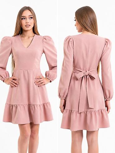 Повседневное платье, Made in KG, Осень-весна, Короткая модель, S, M