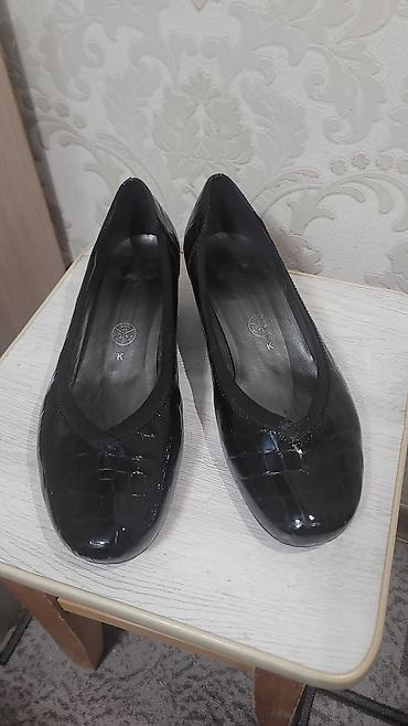 foot patch: Женские туфли-лодочки кожа - Цвет: черный, лаковый блеск - Фактура — 2