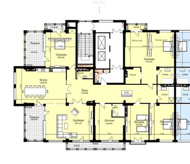 квартиру под псо: 6 комнат, 370 м², 14 этаж, ПСО (под самоотделку)