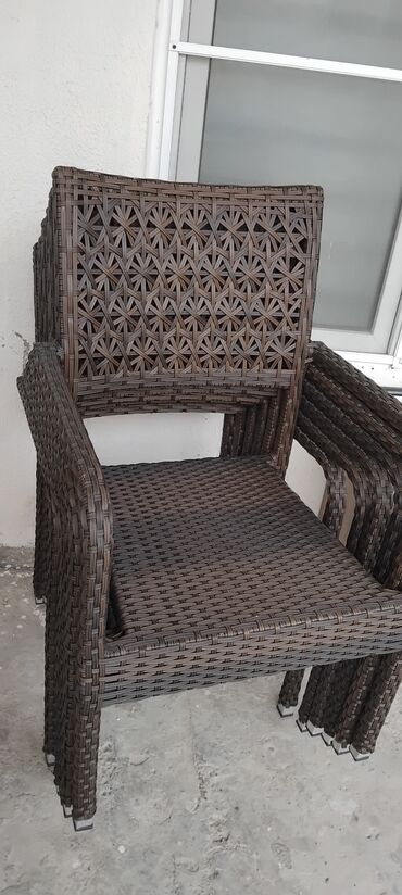 где можно купить барные стулья: Rattan üslubunda açıq hava kresloları - Material: UV‑möhkəm sintetik