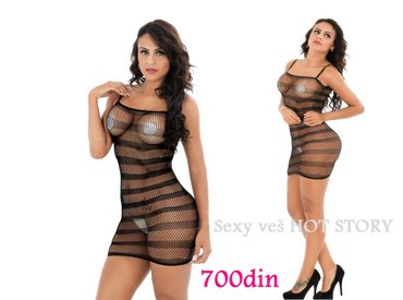 ramax haljine: Prelepa rasteljiva sexy haljina EROTIC DRESS. Jako udobna haljina i