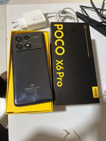 Poco: Poco X6 Pro 5G, 512 GB, rəng - Qara, Zəmanət, Sensor, Barmaq izi