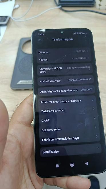 poco x100 pro: Poco C75, 128 GB, rəng - Boz, Barmaq izi — 7