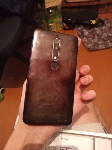 телефон 1110: Nokia 6.1, Б/у, 32 ГБ, 2 SIM