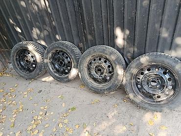 Колеса в сборе 185 / 65 / R 15, Зимняя шипованная, Б/у, Комплект, Легковые, Железные, отверстий - 4 at lalafo.kg Колеса в сборе 185 / 65 / R 15, Зимняя шипованная, Б/у, Комплект, Легковые, Железные, отверстий - 4