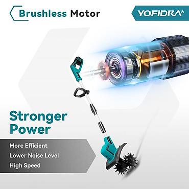 taxıl bicən konbayın: YOFIDRA BL Tiller/Cultivator – akkumulyatorla işləyən oturaq torpaq — 8