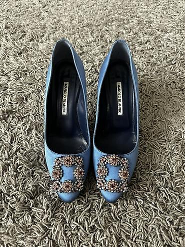 миндом: Туфли Manolo Blahnik Hangisi, размер 37 - Модель: Hangisi с фирменной — 1