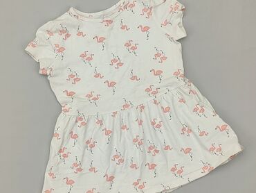 letnia zielona sukienka w kwiaty: Dress, Lupilu, 1.5-2 years, 86-92 cm, condition - Good