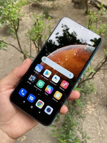 Redmi: Redmi, Redmi 9A, Б/у, 32 ГБ, цвет - Голубой, 1 SIM, 2 SIM