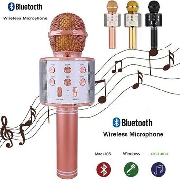 usaq ucun mikrofon: KARAOKE MIKROFON WSTER firmasina mexsus WS-858 🔹️Orginal karaoke
