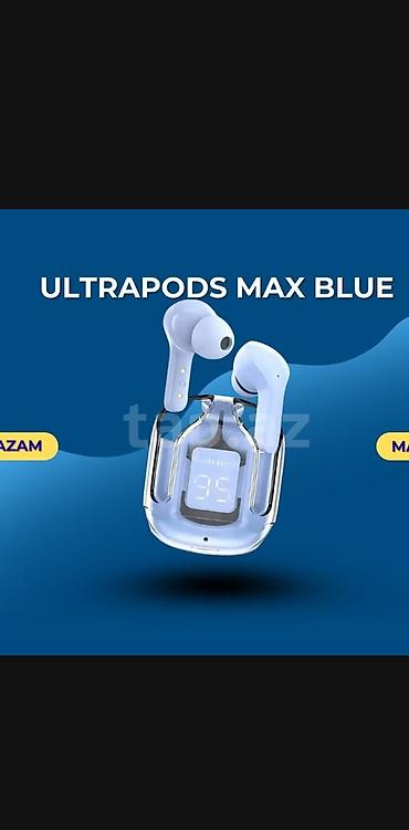 Ultrapods Max Blue simsiz qulaqlıq - Rəng: Mavi - Kompakt şarj qutusu