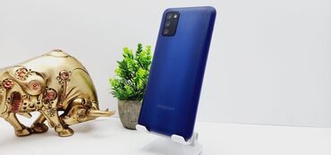 samsung телефоны: Samsung Galaxy A03s, Б/у, 64 ГБ, цвет - Синий, 2 SIM
