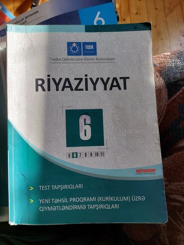 natiq vahidov mətn kitabı: Riyaziyyat 6cı sinif Dim testi satılır. Təzə kimidir az işlənib. Yazı