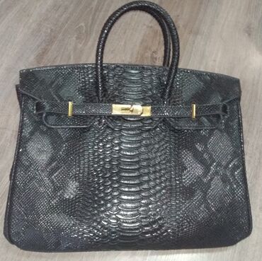 hermes tekstil - Azərbaycan: Сумка. Черного цвета. Фирмы HERMES paris