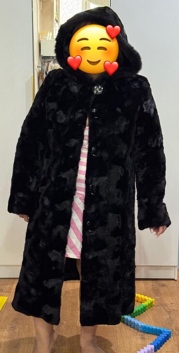 цена норковой шубы: Шуба, Норка, Длинная модель, Китай, С капюшоном, 2XL (EU 44)