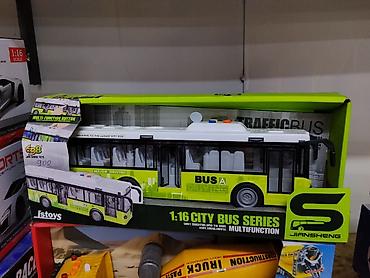 Игрушки: Игрушечный городской автобус Jiansheng, серия 1:16 City Bus Series — 1