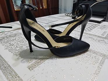 çekmeler: Qadın ayaqqabıları dəsti 1) Qəhvəyi açıq burunlu sandalet - Material — 6