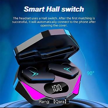 buds 4 pro: Yeni Simsiz (Bluetooth) Qulaqcıqlar, rəng - Qara — 1