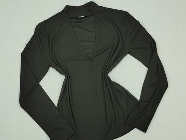 czarne przezroczyste bluzki siateczka: Blouse, H&M, M (EU 38), condition - Very good