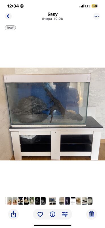 Akvariumlar: Akvarium-şkaf, Boş, 290 l, Ünvandan götürmə