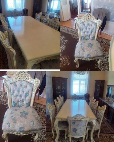 ev stulu: Masa dəsti satılır 700₼. Masa açılmır, 10 oturacaqlıdır.Ünvan Maştaga