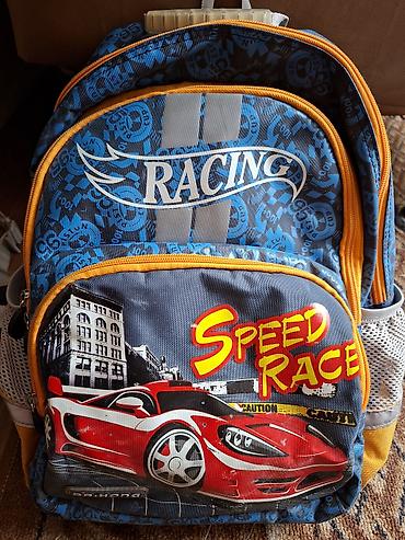 конго: Детский рюкзак «Racing / Speed Race» с принтом красного — 1