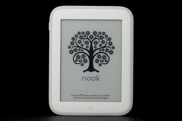 электронное табло: Электронная книга, Barnes & Noble, Б/у, 6" - 7", Wi-Fi, цвет - Белый