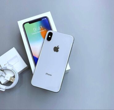 Apple iPhone: IPhone X, 256 GB, White Titanium