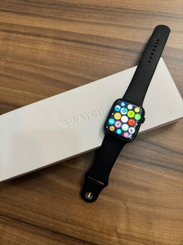 apple watch бишкек бу: Б/у, Смарт часы, Apple, Аnti-lost, цвет - Черный