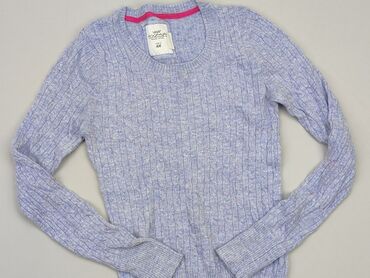 liliowa bluzki damskie: Sweter, H&M, S, stan - Dobry