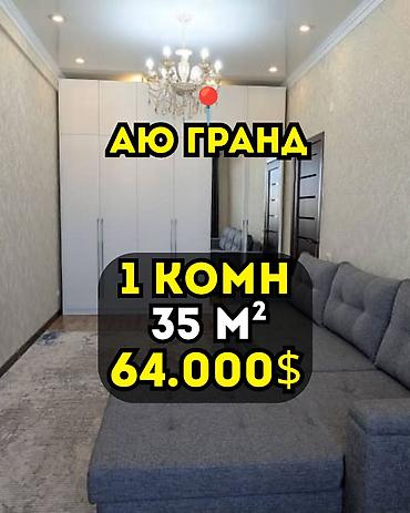 1 комната, 35 м², АЮ Гранд Индивидуалка, 5 этаж, Евроремонт