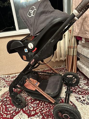 Детская коляска-трансформер 2-в-1 с автолюлькой (travel system)